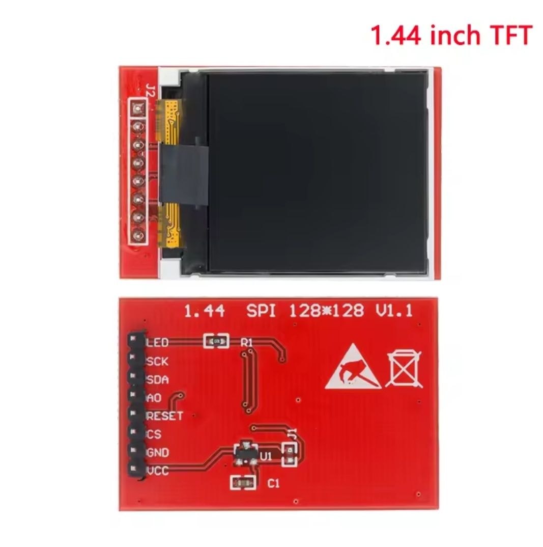 TFT Display 0.96/1.3/1.44/1.77/1.8/2.4/2.8 inch ips 7P SPI HD 65K TFT full colour LCD Module ST7735 Drive IC 80*160 for arduino, esp32, esp8266