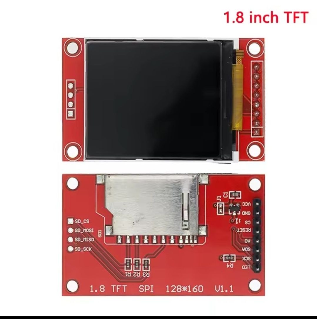 TFT Display 0.96/1.3/1.44/1.77/1.8/2.4/2.8 inch ips 7P SPI HD 65K TFT full colour LCD Module ST7735 Drive IC 80*160 for arduino, esp32, esp8266